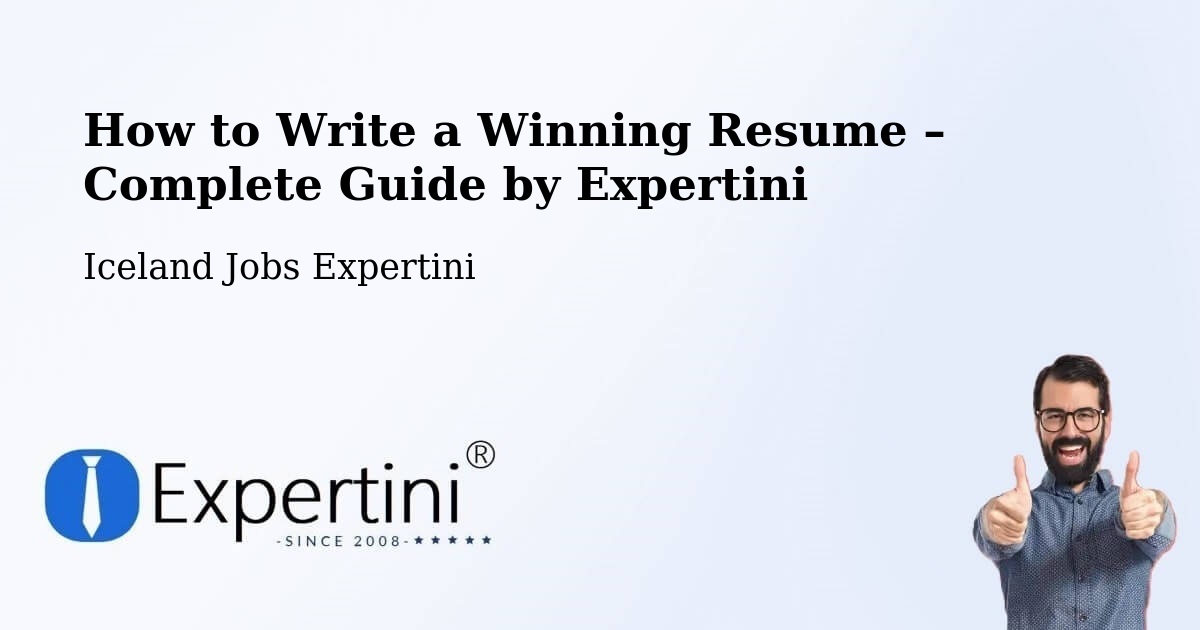 Resume Writing Guide for Job Seekers – Borgarnes - Borgarnes, Iceland Jobs Expertini